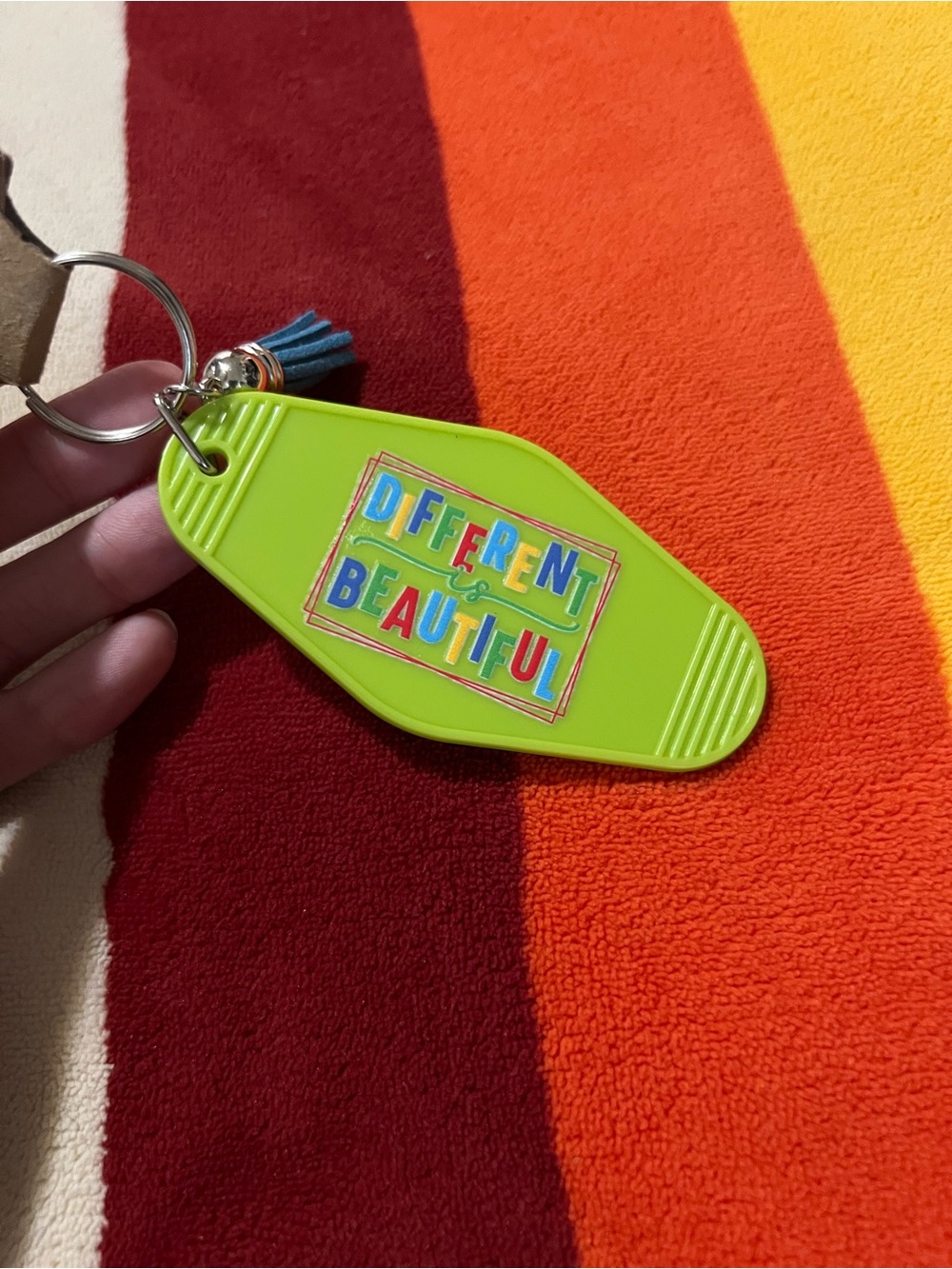 Different Is Beautiful Autism Keychain 🧩